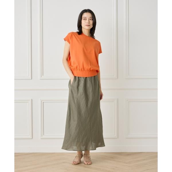 イネド（INED）/《大きいサイズ》フレンチスリーブニットプルオーバー