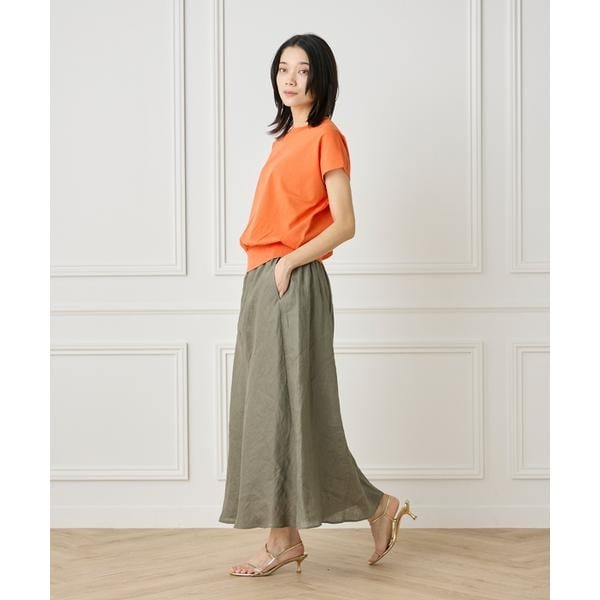 イネド（INED）/《大きいサイズ》フレンチスリーブニットプルオーバー