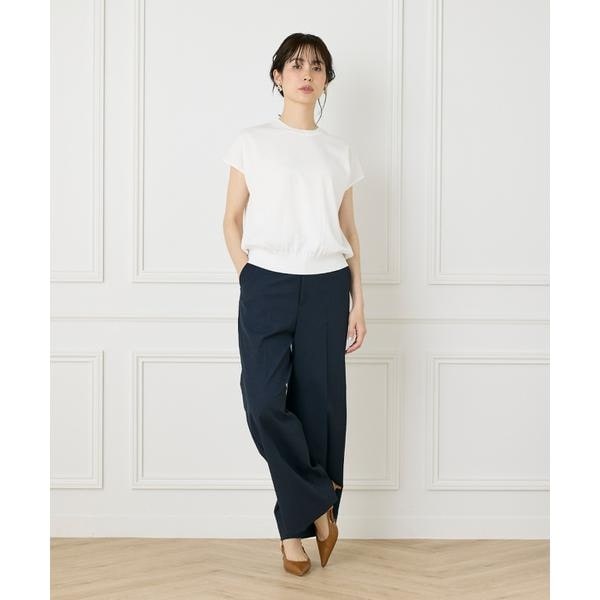 イネド（INED）/《大きいサイズ》フレンチスリーブニットプルオーバー