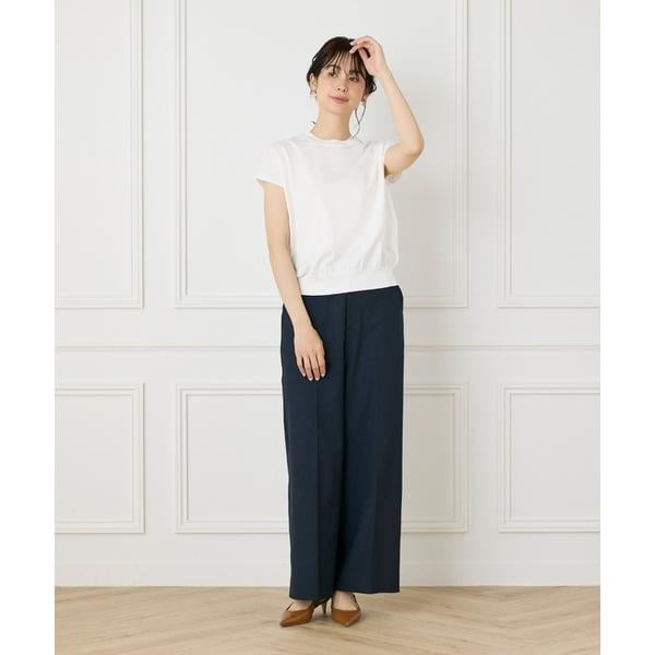 イネド（INED）/《大きいサイズ》フレンチスリーブニットプルオーバー