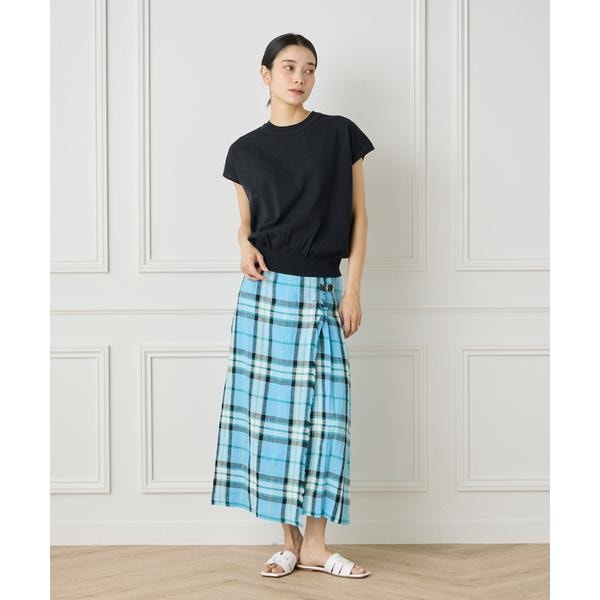 イネド（INED）/《大きいサイズ》フレンチスリーブニットプルオーバー