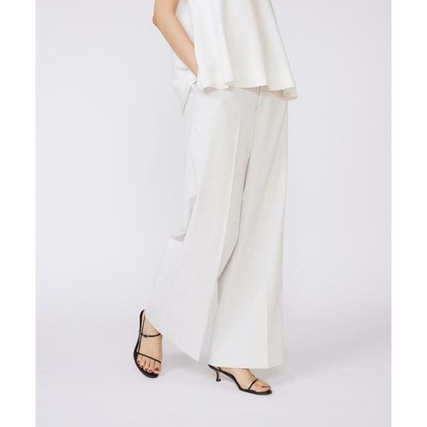 イネド（INED）/《大きいサイズ》シェルタリングドライ美脚ワイドパンツ