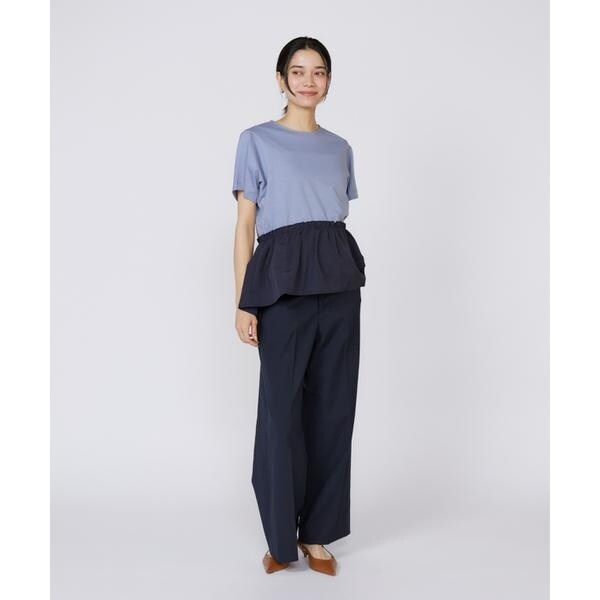 イネド（INED）/《大きいサイズ》シェルタリングドライ美脚ワイドパンツ