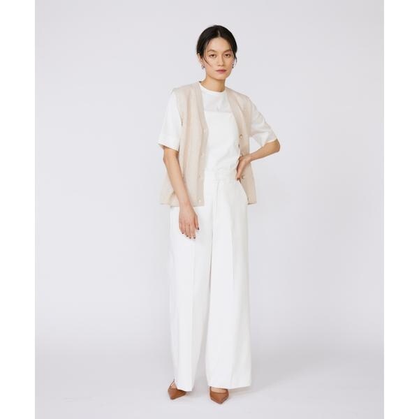 イネド（INED）/《大きいサイズ》シェルタリングドライ美脚ワイドパンツ