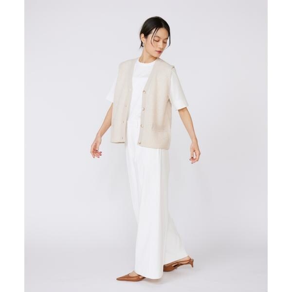 イネド（INED）/《大きいサイズ》シェルタリングドライ美脚ワイドパンツ