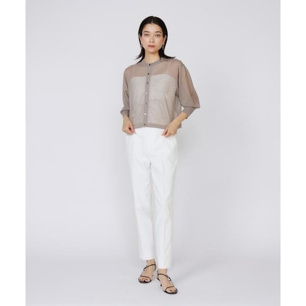 イネド（INED）/《大きいサイズ》シェルタリングドライ美脚テーパードパンツ