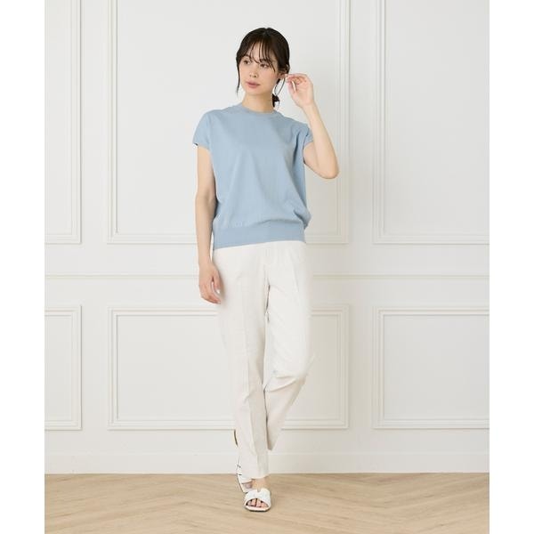 イネド（INED）/《大きいサイズ》シェルタリングドライ美脚テーパードパンツ