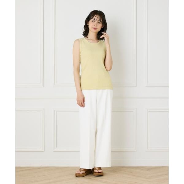 イネド（INED）/コットンリブタンクトップ《YVON》