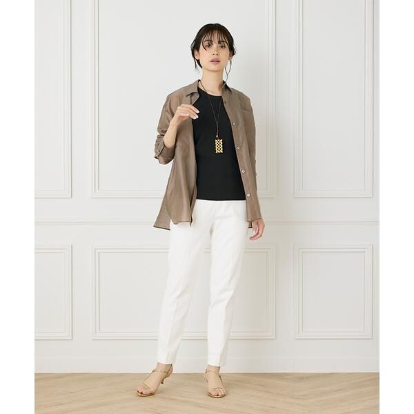 イネド（INED）/コットンリブタンクトップ《YVON》