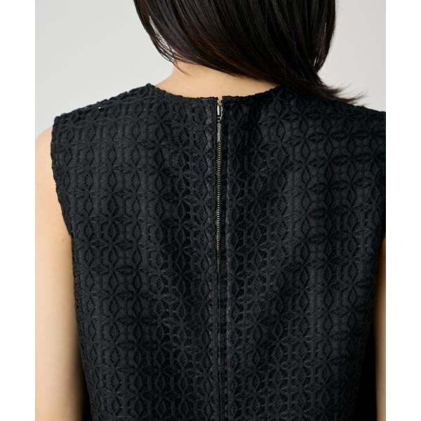 イネド（INED）/《大きいサイズ》ノースリーブレースブラウス