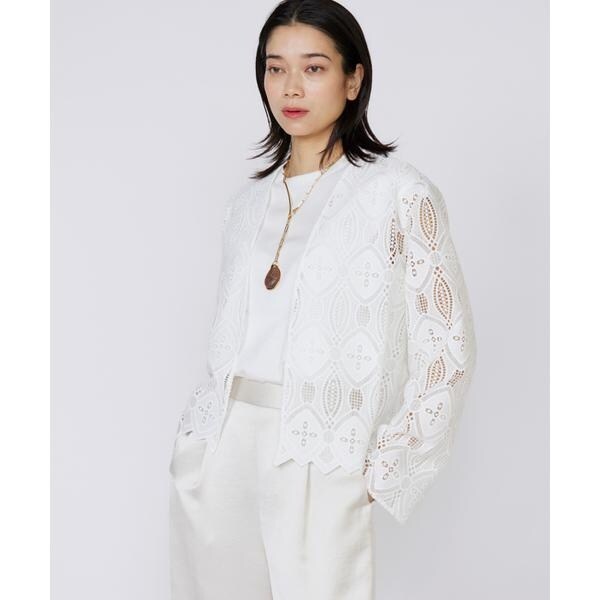 イネド（INED）/《大きいサイズ》レースジャケット