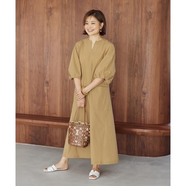 イネド（INED）/《三尋木奈保コラボ》ランタンスリーブワンピース