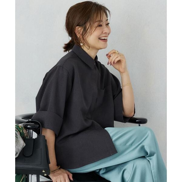 イネド（INED）/《三尋木奈保コラボ》辛口モードなワイドスリーブシャツ