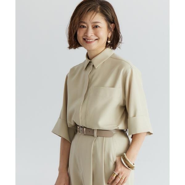 イネド（INED）/《三尋木奈保コラボ》辛口モードなワイドスリーブシャツ