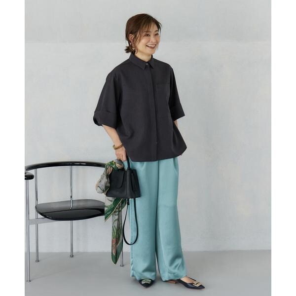 イネド（INED）/《三尋木奈保コラボ》辛口モードなワイドスリーブシャツ