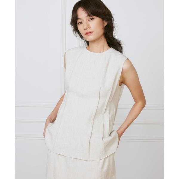 イネド（INED）/ウエストピンタックブラウス　《la veille by SUPERIOR CLOSET》