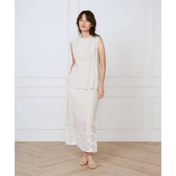 イネド（INED）/ウエストピンタックブラウス　《la veille by SUPERIOR CLOSET》