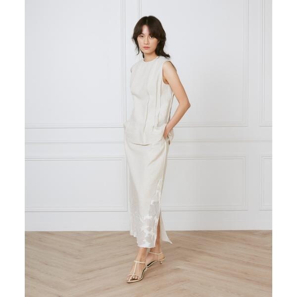 イネド（INED）/ウエストピンタックブラウス　《la veille by SUPERIOR CLOSET》