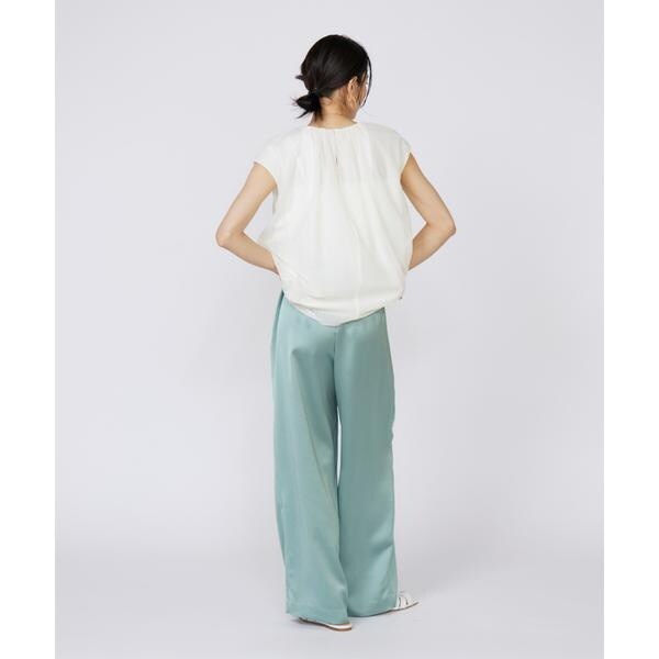 イネド（INED）/《大きいサイズ》イージーワイドサテンパンツ