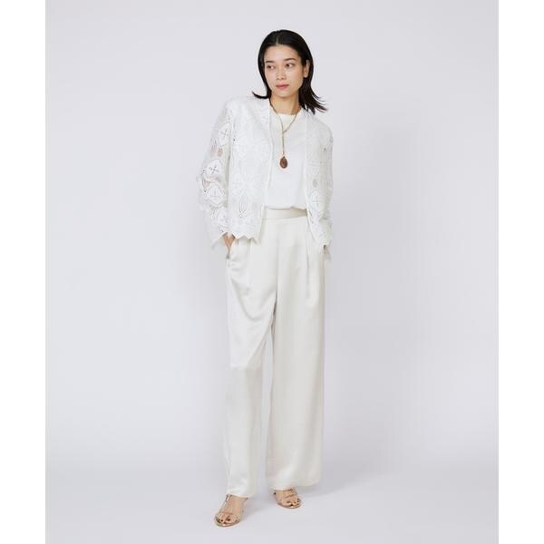 イネド（INED）/《大きいサイズ》イージーワイドサテンパンツ