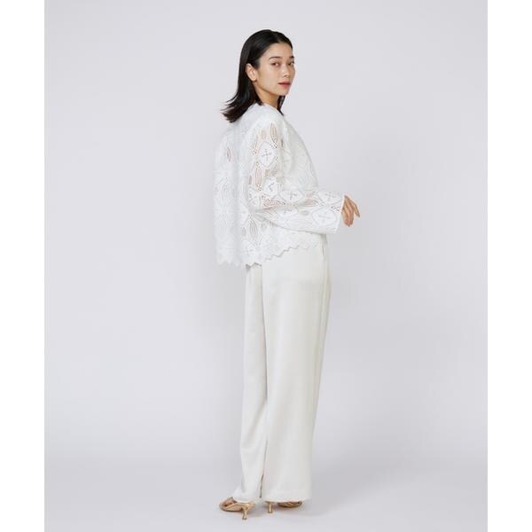 イネド（INED）/《大きいサイズ》イージーワイドサテンパンツ