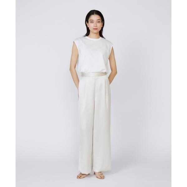 イネド（INED）/《大きいサイズ》イージーワイドサテンパンツ