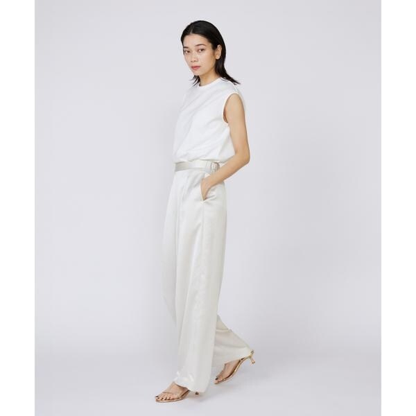 イネド（INED）/《大きいサイズ》イージーワイドサテンパンツ