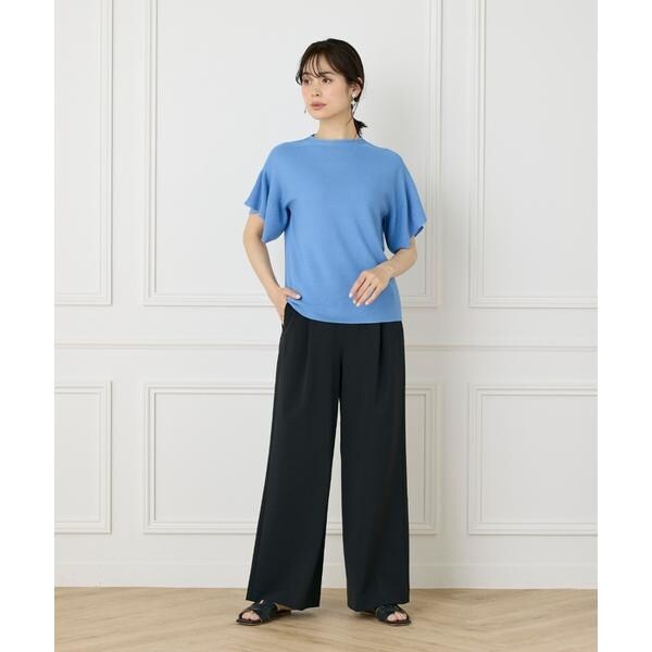 イネド（INED）/《大きいサイズ》イージーワイドパンツ