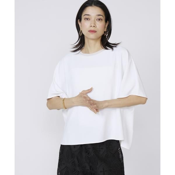 イネド（INED）/《大きいサイズ》吸汗速乾ジョーゼットプルオーバー