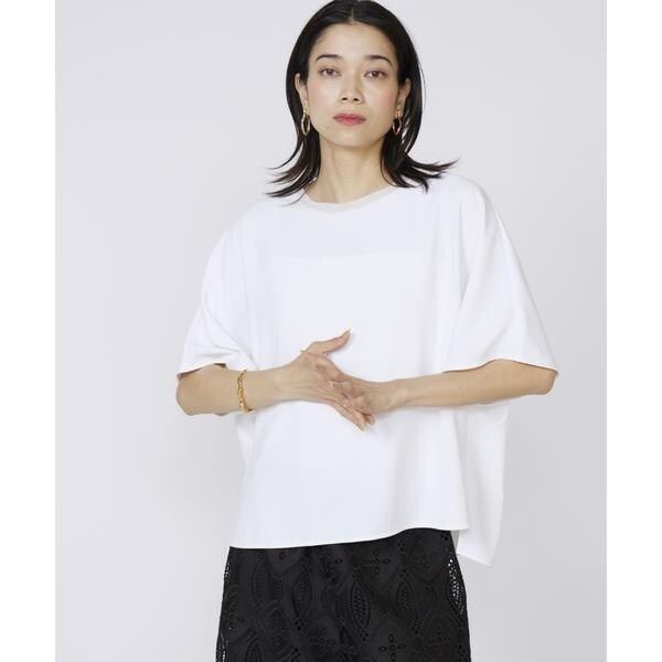 イネド（INED）/《大きいサイズ》吸汗速乾ジョーゼットプルオーバー