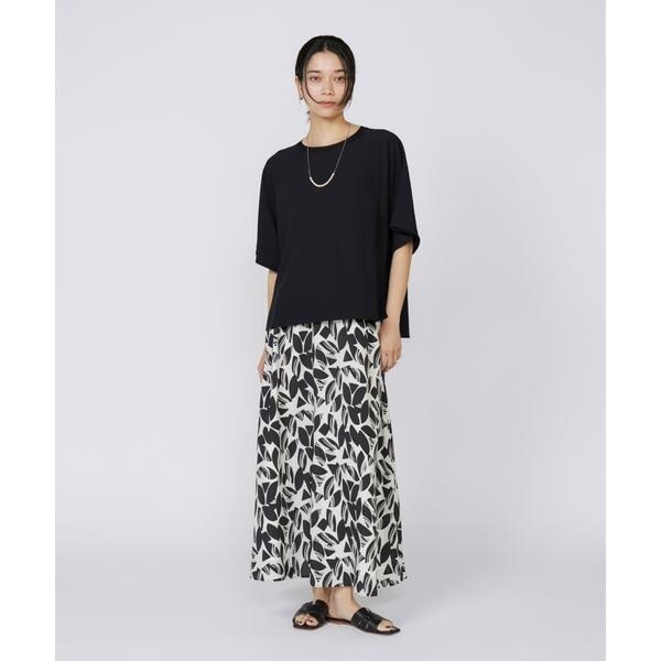 イネド（INED）/《大きいサイズ》吸汗速乾ジョーゼットプルオーバー