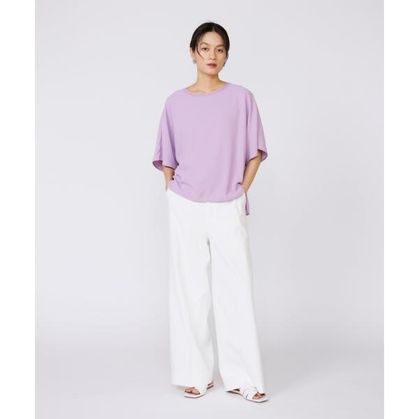 イネド（INED）/《大きいサイズ》吸汗速乾ジョーゼットプルオーバー