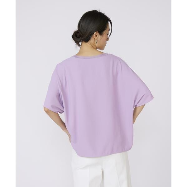 イネド（INED）/《大きいサイズ》吸汗速乾ジョーゼットプルオーバー