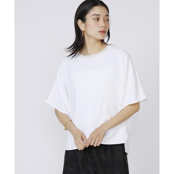 イネド（INED）/《大きいサイズ》吸汗速乾ジョーゼットプルオーバー