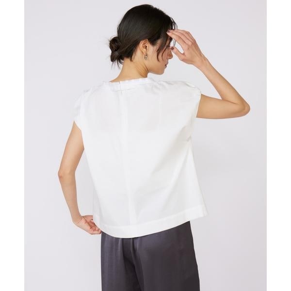 イネド（INED）/《大きいサイズ》タックフリルカットソー