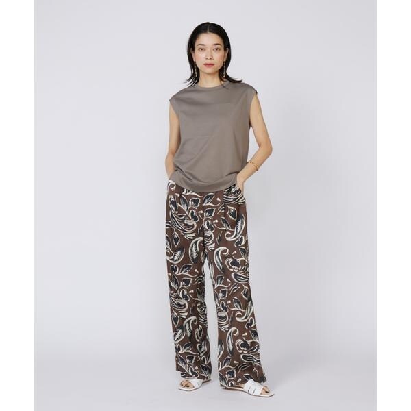 イネド（INED）/《大きいサイズ》イージーワイドプリントパンツ