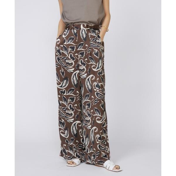 イネド（INED）/《大きいサイズ》イージーワイドプリントパンツ