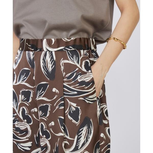 イネド（INED）/《大きいサイズ》イージーワイドプリントパンツ