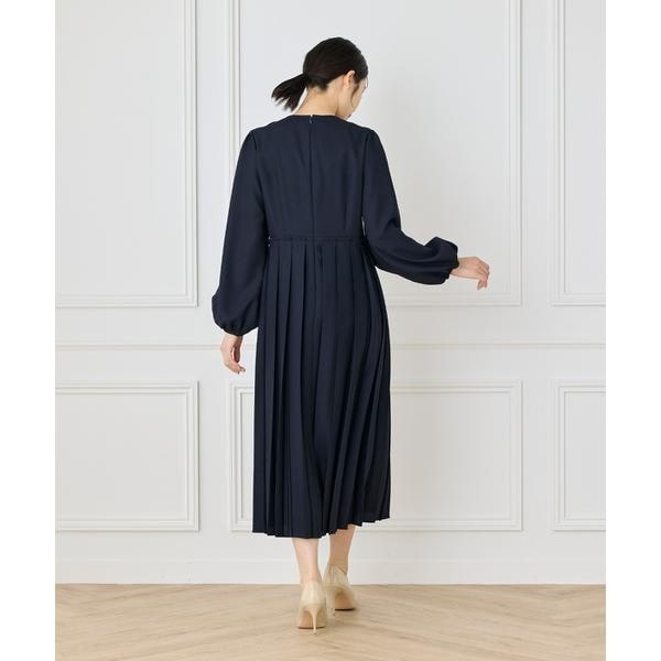イネド（INED）/《大きいサイズ》クラシックプリーツワンピース《la veille by SUPERIOR CLOSE