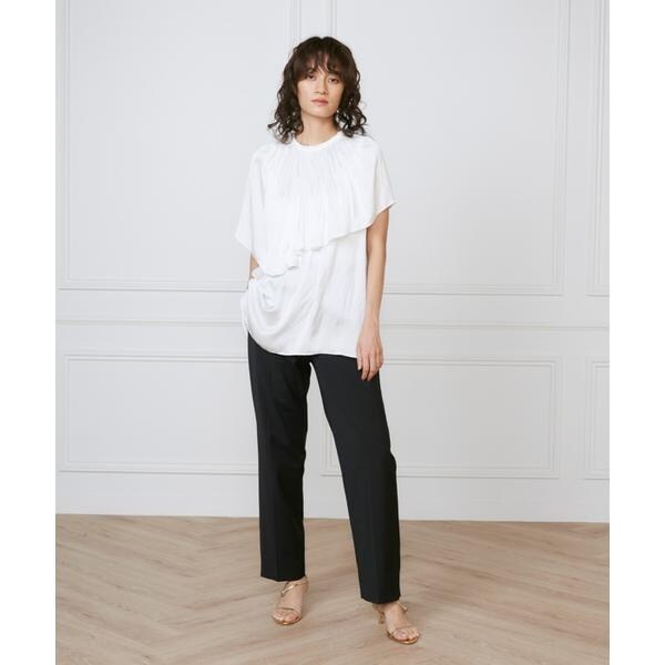 イネド（INED）/《大きいサイズ》ストレートパンツ《la veille by SUPERIOR CLOSET》