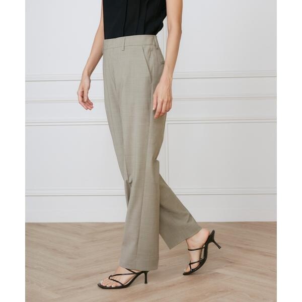 イネド（INED）/《大きいサイズ》ストレートパンツ《la veille by SUPERIOR CLOSET》