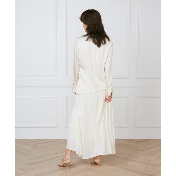 イネド（INED）/《大きいサイズ》ウエストひねりブラウス《la veille by SUPERIOR CLOSET》