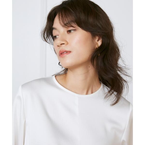 イネド（INED）/《大きいサイズ》ウエストひねりブラウス《la veille by SUPERIOR CLOSET》