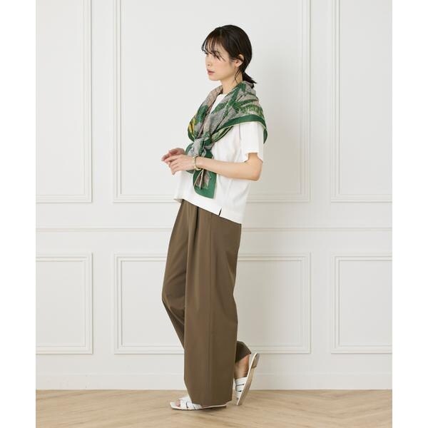 イネド（INED）/《大きいサイズ》《WEB限定》Tシャツ風プルオーバーサマーニット