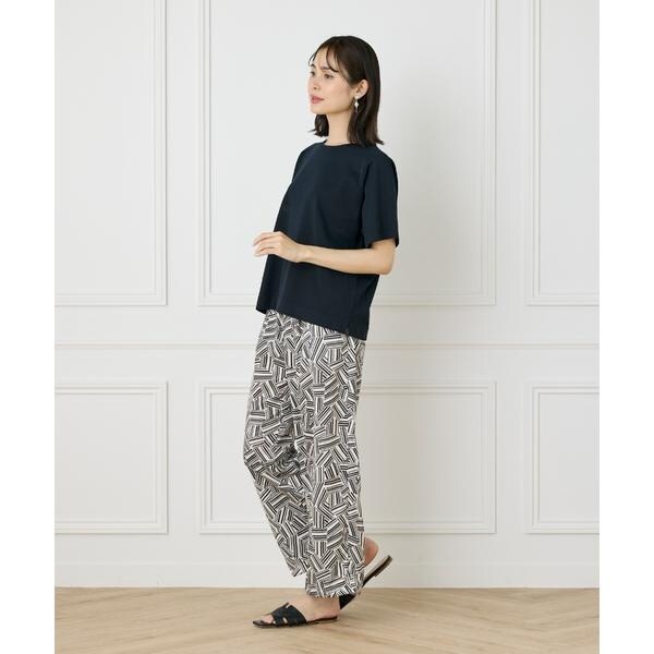 イネド（INED）/《大きいサイズ》《WEB限定》Tシャツ風プルオーバーサマーニット