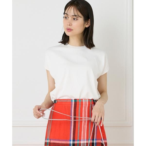 イネド（INED）/《大きいサイズ》《WEB限定》フレンチスリーブサマーニット