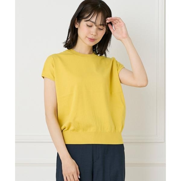 イネド（INED）/《大きいサイズ》《WEB限定》フレンチスリーブサマーニット