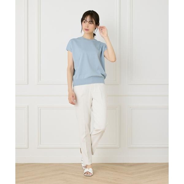 イネド（INED）/《大きいサイズ》《WEB限定》フレンチスリーブサマーニット