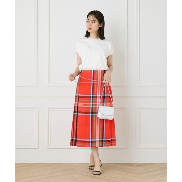 イネド（INED）/《大きいサイズ》《WEB限定》フレンチスリーブサマーニット