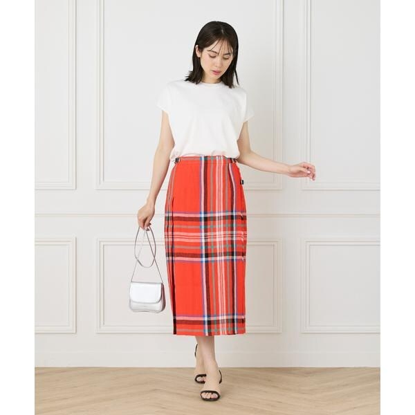 イネド（INED）/《大きいサイズ》《WEB限定》フレンチスリーブサマーニット